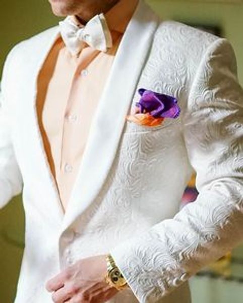 

fashionable white groom tuxedos,handsome slim fit men wedding groomsmen business party prom suits (jacket+pants+tie) w:853, Black;gray