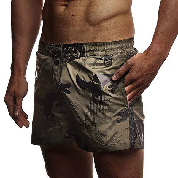 

new camo shorts men fitness bodybuilding sportswear summer beach board short pants jogger gyms workout male trunks, White;black