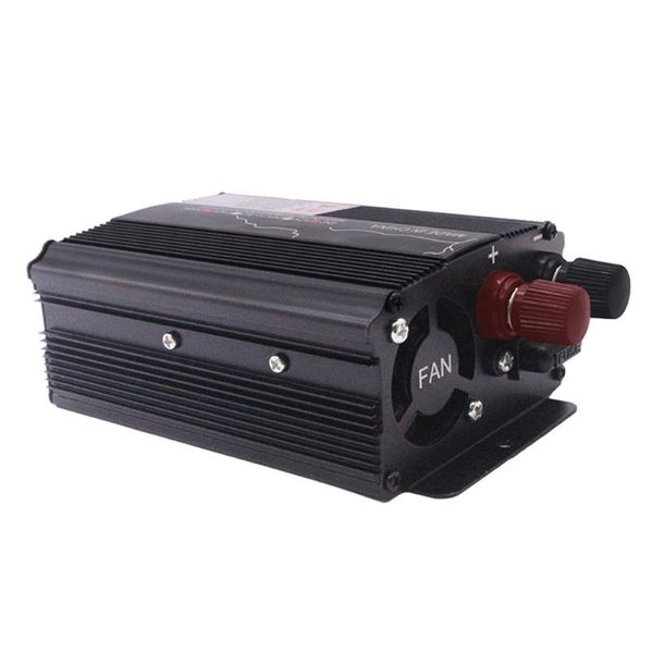 

500w solar powered black pure sine wave accessories transformer portable 12v 24v to 220v power voltage easy install car inverter