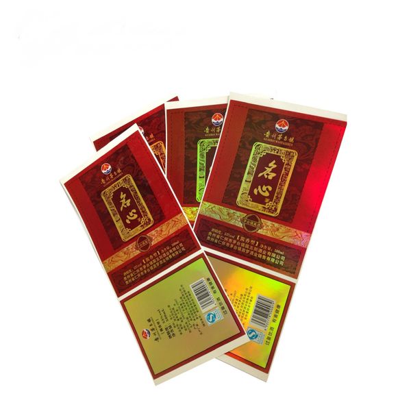 

custom private glossy waterproof medicine packaging 10ml hologram vial labels