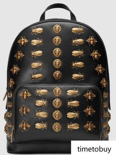 

animal studs leather backpack 406370 men backpacks shoulder bags totes handbags handles cross body messenger bags