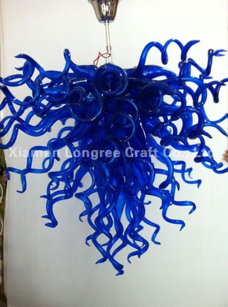 

pretty blue murano lamp led chandelier small size custom made blown glass pendant lamps chihuly style modern art chandeliers for home decor-