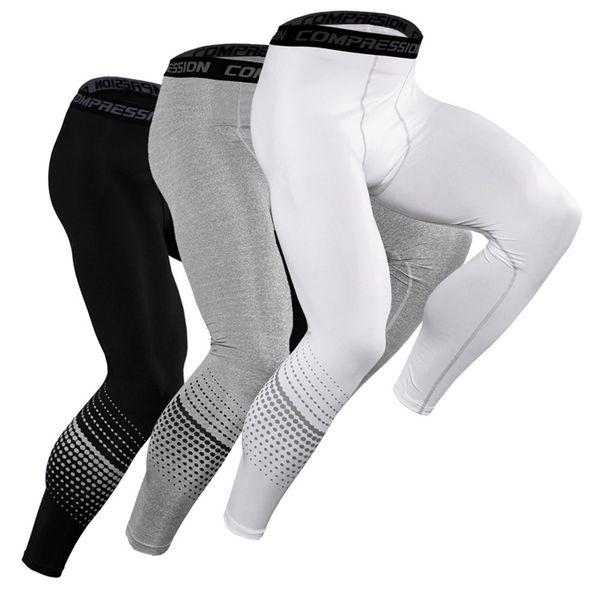 

men pants dots / letter printed elastic breathable quick drying sports training pencil trousers sportswear for running fitness, Black;blue