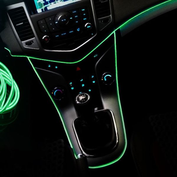 2019 Duu 3m Auto Car Interior Led El Wire Rope Tube Line Flexible Neon Light Glow El Salon Flat 12v Strip Pathway With Adapter From Atuomoto 51 11