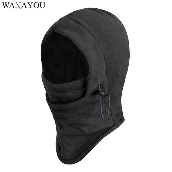 

wanayou men winter warm hat motorcycle windproof hiking caps,ski bike balaclava motorcycle neck warmer helmet hat, Black;white