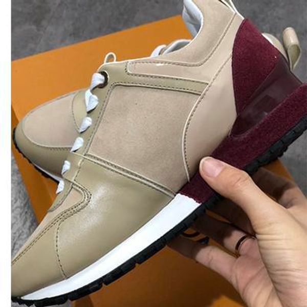 

2019 новый роскошный кожаный ботинки женщин дизайнерские кроссовки мужчины обувь из натуральной кожи моды смешанный цвет 100347, Black