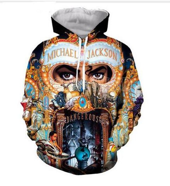 

new fashion hoodies micheal jackson 3d print men women sport sweatshirt designer hoodie pullover long sleeve streetwear lms0125, Black
