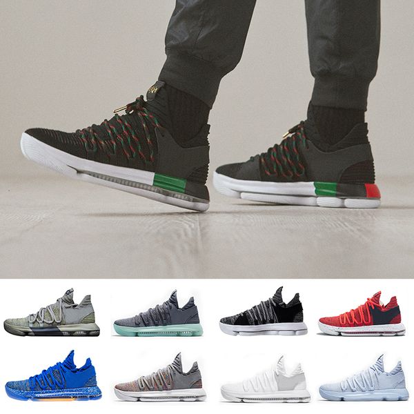 

10 new zoom anniversary pe bhm oreo triple black men basketball kd elite low kevin durant athletic sport sneakers outdoor shoes