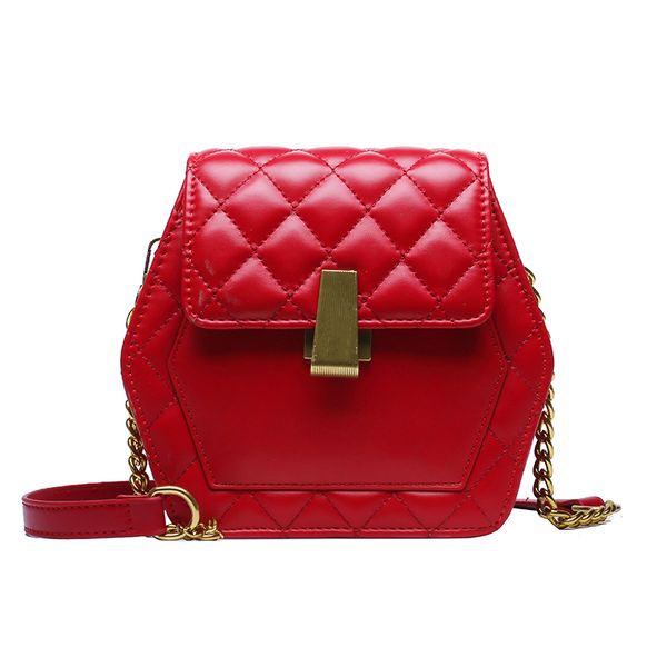 

мода pu кожа решетки алмаза шестиугольник женщин мешок посыльного crossbody сумки для женщин сумка сумки женщин