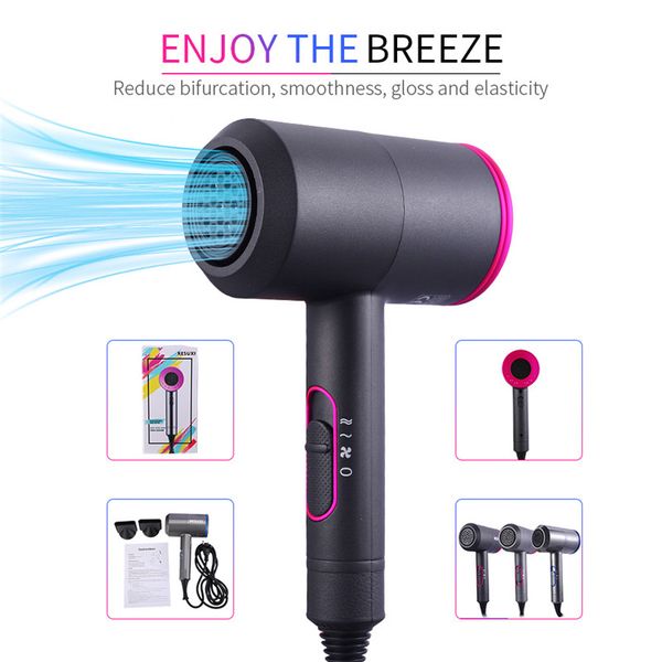 

2000w electric hair dryer hammer shape hairdryer negative ion air within 2 wind nozzles for glossy shiny hair 3 speed