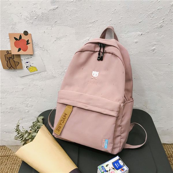 

2020 new small fresh youth nylon cloth luxury waterproof backpack leisure bag travel bag