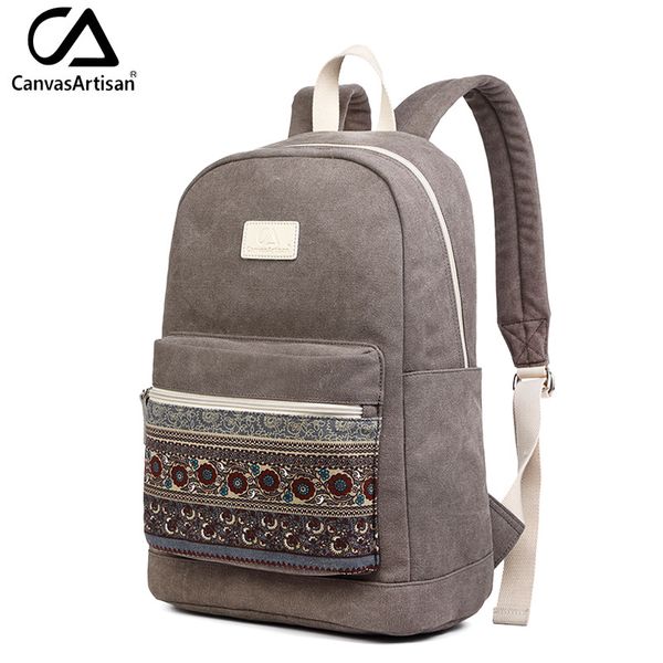 stylish canvas backpack