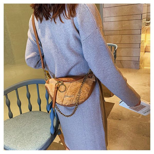 

designer-pink sugao crossbody bag women shoulder bags dewaist bag moon shape new fashion purse 5 colors casual shopping bags