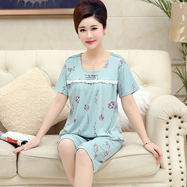 

new arrivals 100% cotton women's floral pajama sets 4xl female pyjamas pijamas mujer nightgowns lace sleepwear fashion, Black;red