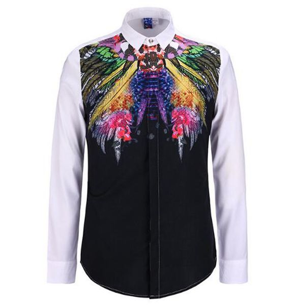 

новый корейский мужской бутик особой индивидуальности европа и сша весна-осень творческий 3d рисунок льва с рисунком животных / s-xl, White;black