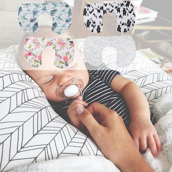 

new polyester fibre nursing pillowcase infant u-shaped pillowslip feeding waist cushion cover breastfeeding pillow, White