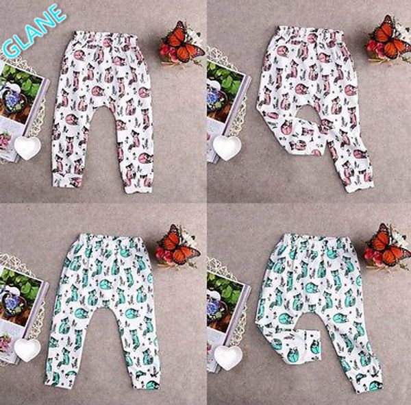 

2016 new kids pants baby boys girls fox harem pants bottoms leggings pants trousers 0-4t, Blue