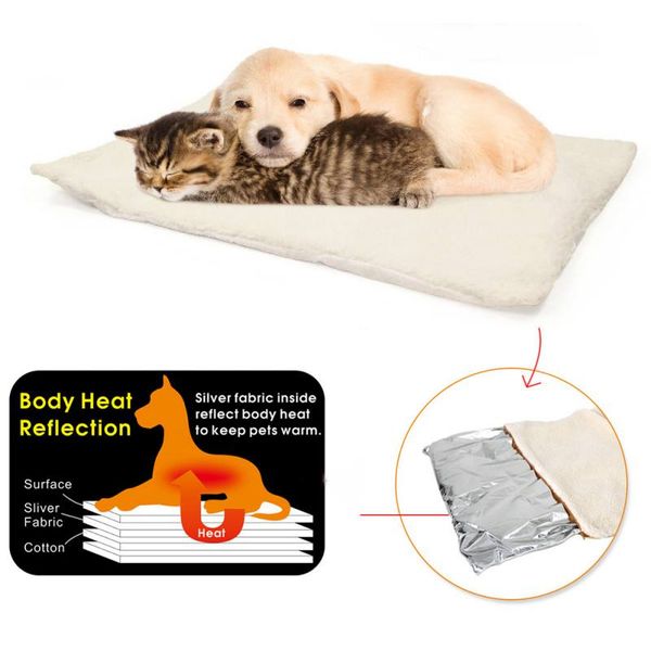 

2019 new pet dogs self heating mats puppy winter warm bed house nest pads pet dog product supplies kennel mats don't plug
