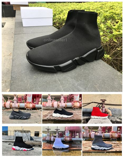 

sock shoes new popular high low red white grey colorful black casual shoes designer fashion sock shoes for men women