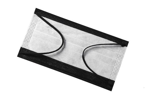 

dustproof breathable dust men and women protective three layer non woven nasal mask black spot wholesale