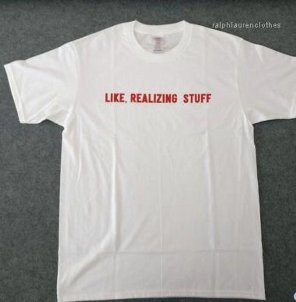 

white tshirts like realizing stuff letters designer short sleeved summer tees jenner style women