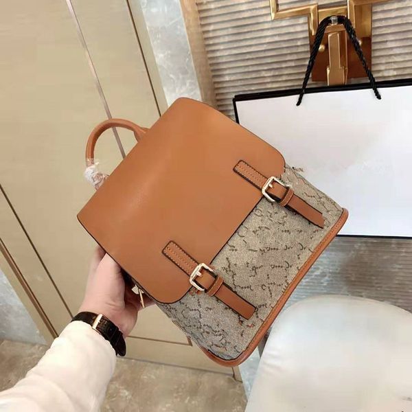 

female bag into ms joker color printing woman handbag stylish school genuine leather backpacks for teenage girls package