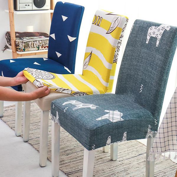 

soft stretch spandex pattern chair covers elastic removable dinning chair cover flower office banquet l covers
