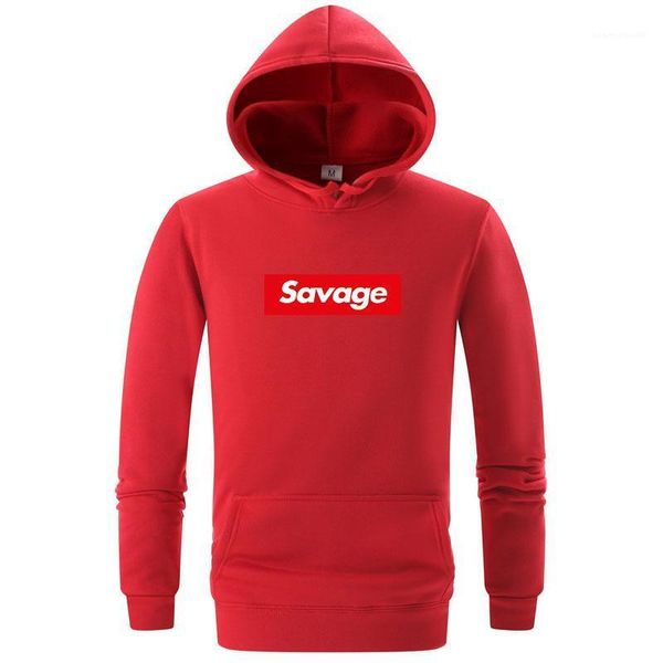 

hooded long sleeved tees savage mens fashion hoodies spring 19ss new sweatshirts, Black