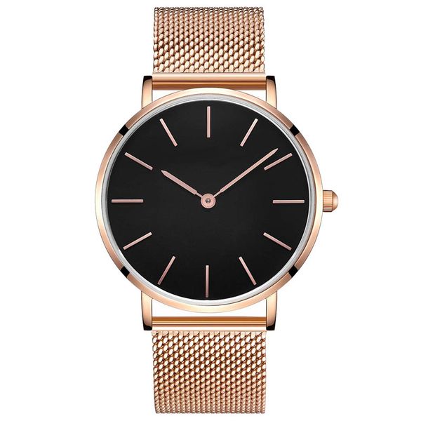 

fashion big brand women stainless steel strap quartz wrist watch simple style designed watches women's clock, Slivery;brown