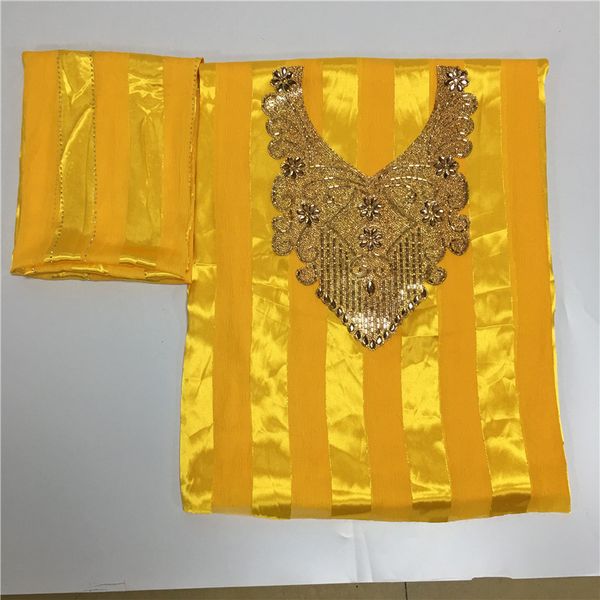

atiku fabric for men gold nigerian lace fabrics african men fabric silk satin long shirt material high qualit7yard/lothfz, Black;white
