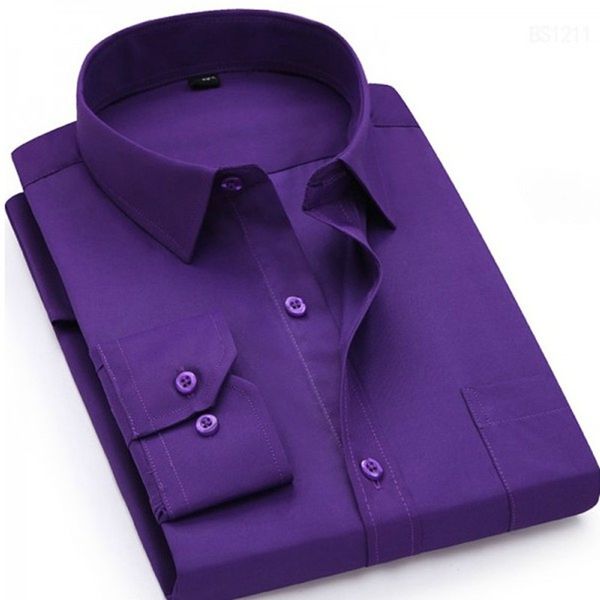 

mferlier large size 9xl 10xl formal man shirts long sleeve wedding business 12xl 13xl 14xl solid color homme men dress shirt, White;black