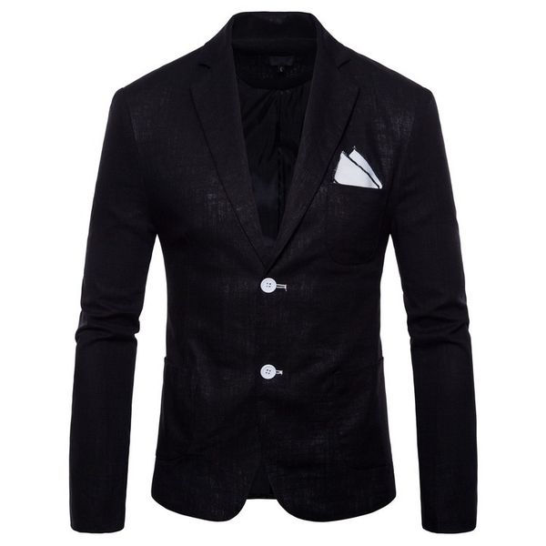 

monerffi mens korean slim fit arrival cotton blazer suit jacket black blue plus size 4xl male blazers men coat wedding, White;black