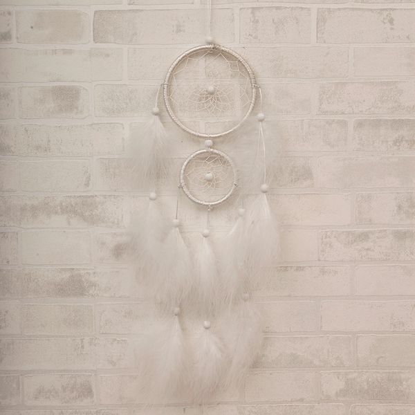 

dreamy 2 rings dream catcher feather american style dreamcatcher kids room