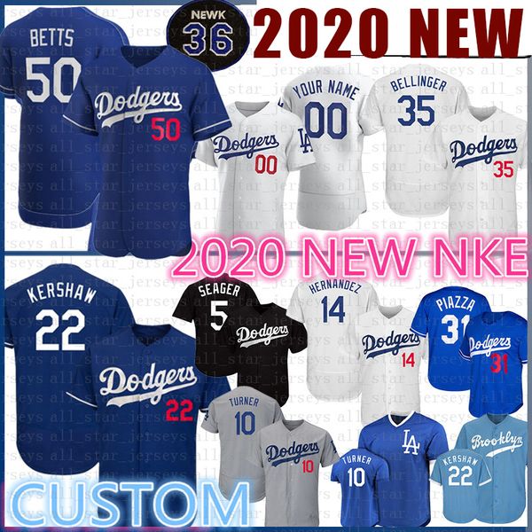

custom 50 mookie betts cody bellinger baseball jersey clayton kershaw justin turner mike piazza enrique hernandez corey seager verdugo muncy, Blue;black