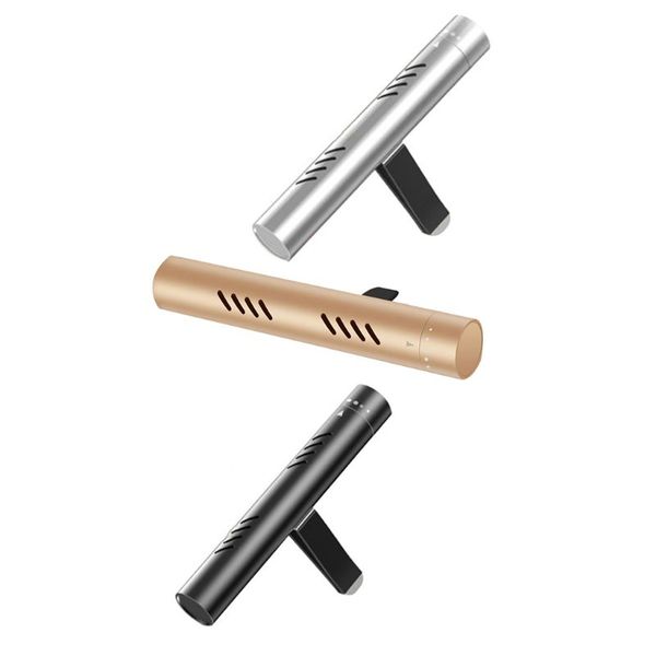 

aluminum alloy car air freshener tube fragrance diffuser perfume vent clip purifying refresh scent elegant decor accessory