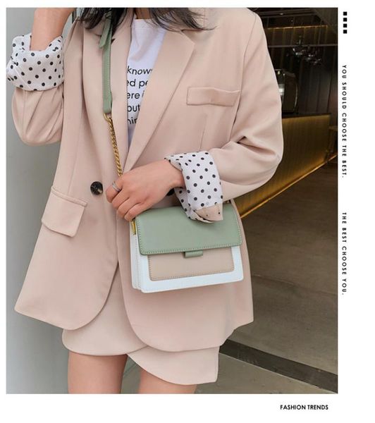 

bag women's bag 2020 new messenger summer texture small square