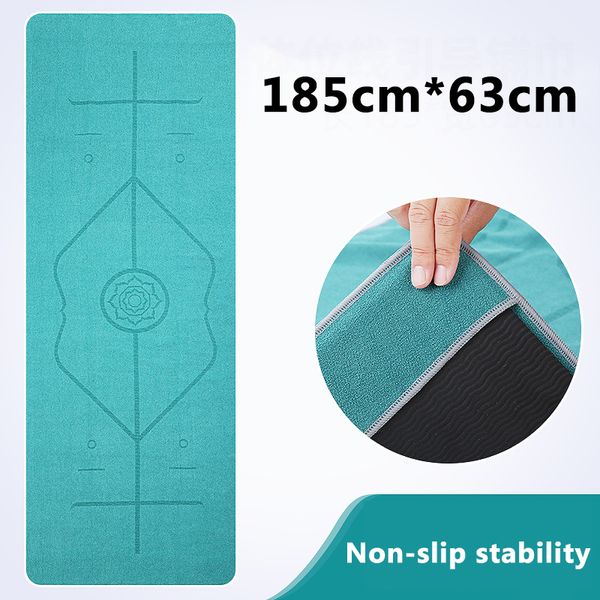 

yoga mats non slip mat cover towel quick dry anti skid microfiber size 185cm*63cm towels pilates blankets fitness