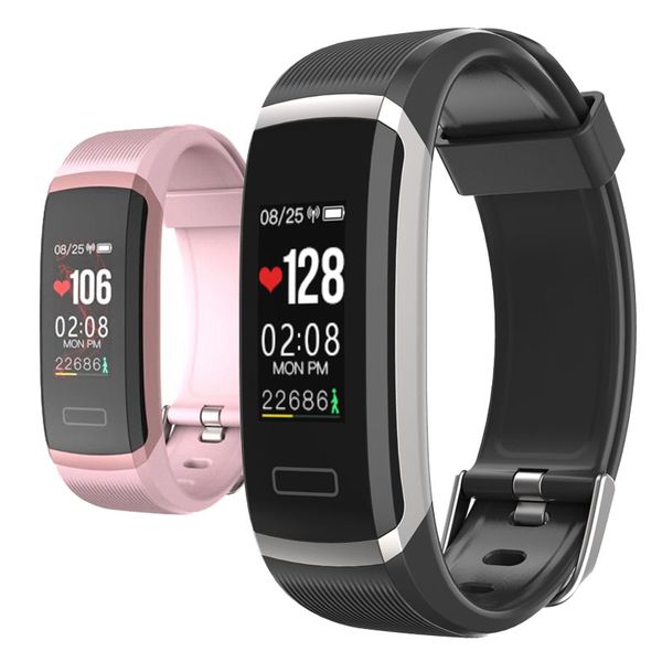 GT101 Fitness Tracker Smart Pulseira Frequência Heart Monitor Smart Relógio Dormir Monitor Atividade Tracker Passom Passout relógio de pulso para iPhone Android