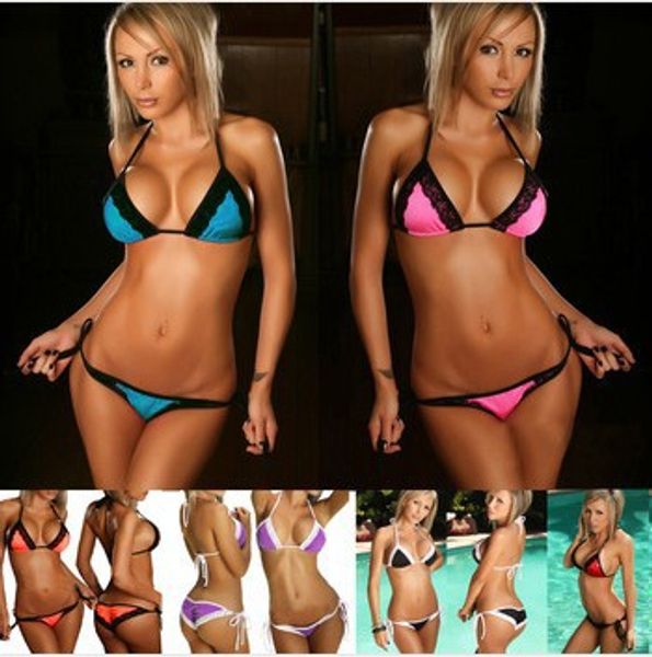 

new summer beach vintage lace bikinis set women push up swimwear & swimsuit bathing suit