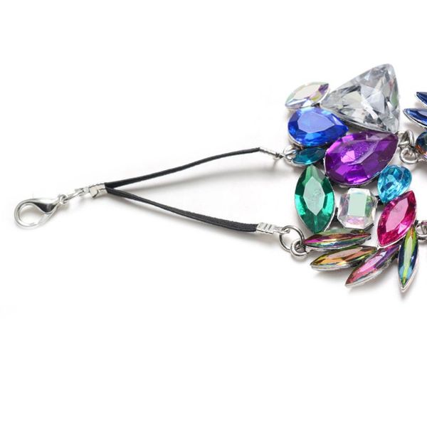 

sparkle crystal women foot chain barefoot sandals anklet beach wedding foot jewelry axyd, Red;blue