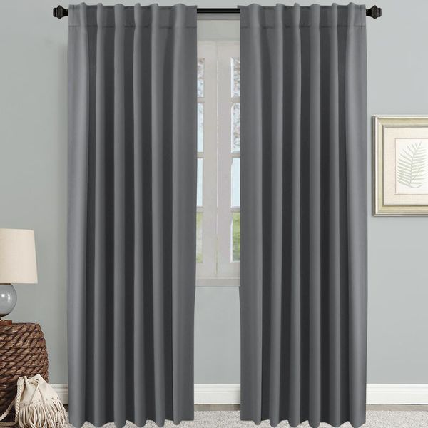 2019 Fashion Tab Top Blackout Curtain Panel Window Drape Multiple