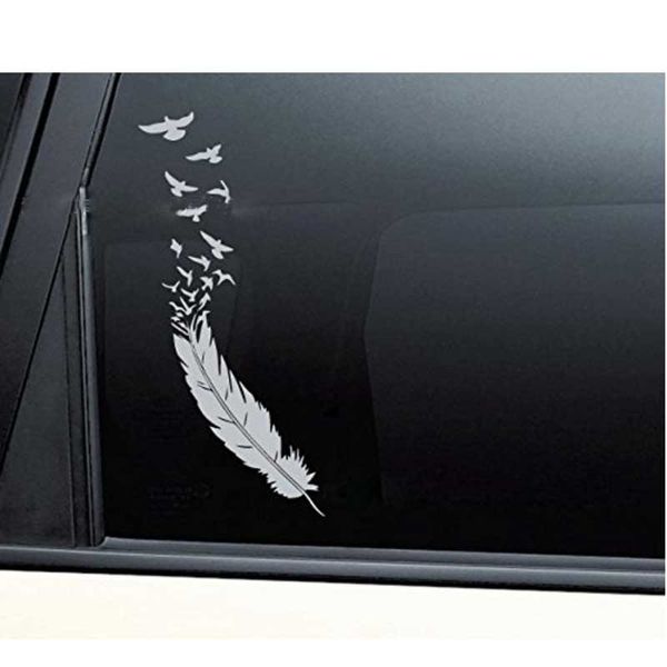 

car feather totem awning car stickers modified body pull decals