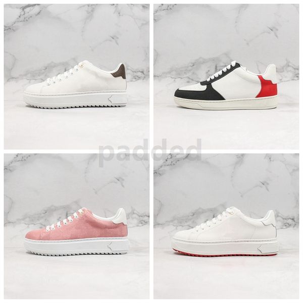 

fashion time out sneakers low cut printed pattern platform women triple s leather casual luxury designer sneaker size 36-40, White;red