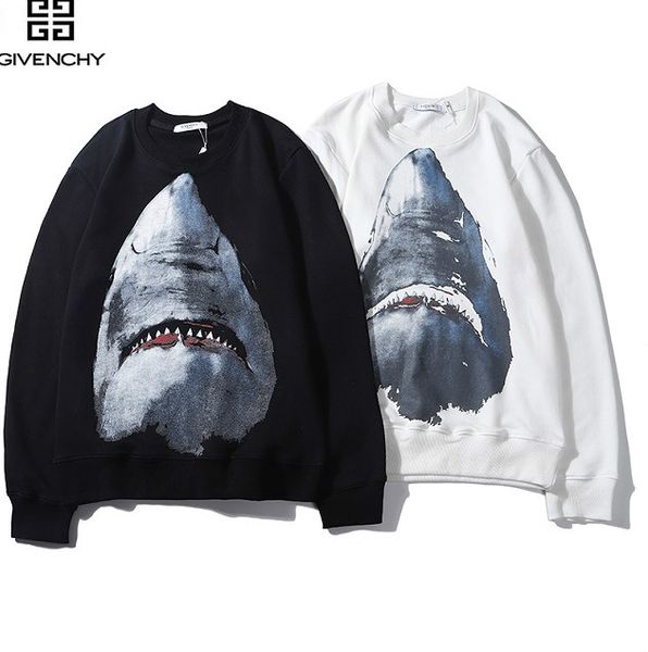 

мужские и женские кофты мужские акулы печати топы женские твердые solor пуловер молодежная повседневная одежда 2019 осень высокое качество д, Black