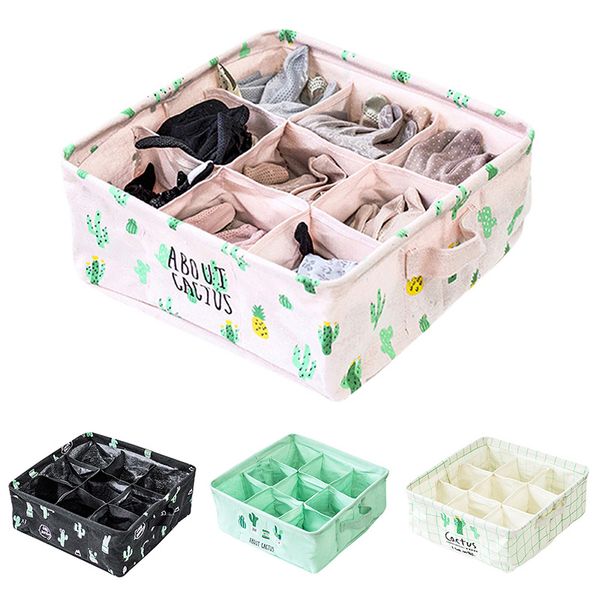 

selling nonwoven beige storage box container drawer divider lidded closet boxes for ties socks bra underwear storage bag
