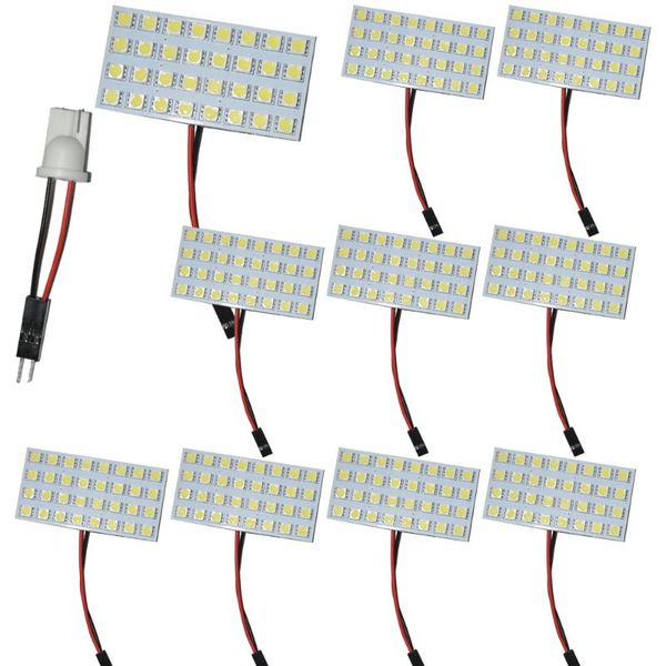 

10pcs w5w -smd car side 32 led light panel + t10 ba9s festoon 194 168 adapter