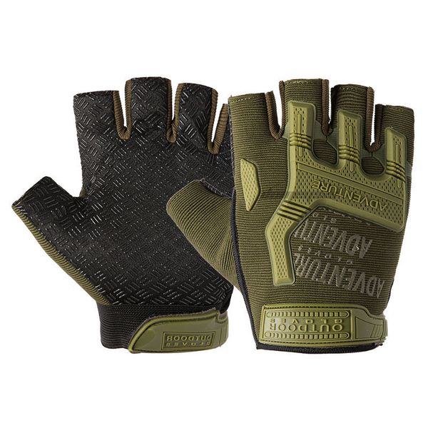 

outdoor tactical gloves durable half finger hunting shooting hiking gloves men women breathable paintball climbing army glove, Blue;gray
