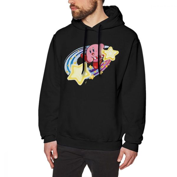 

kirby мультфильм толстовка мальчик vintage толстовки шею s-6xl большой размер 100% хлопок топ дизайн новое прибытие, Black