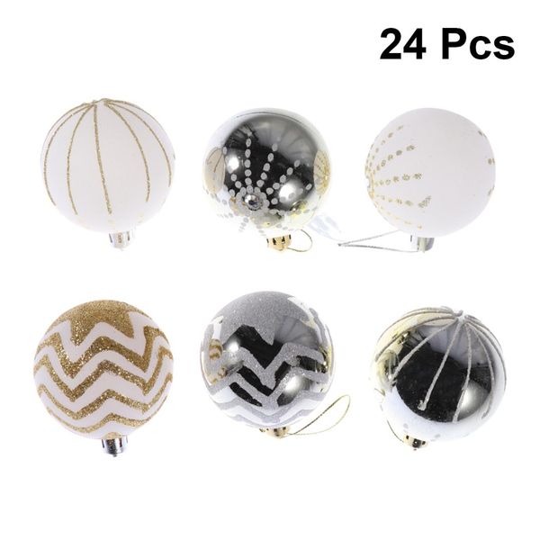 

24pcs christmas balls 6cm christmas decorations for home hanging colored ornaments pendant xmas tree decorations party supplies