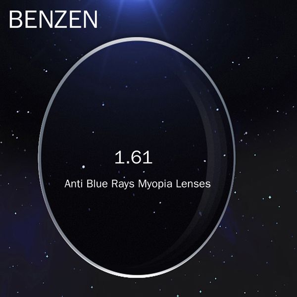 

benzen 1.61 1.67 1.74 anti blue light blocking lenses prescription cr-39 resin aspheric glasses optical myopia lens